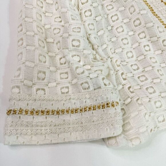 Chico's Jacket Womens Large White Abstract Pattern Long-Sleeve Open-Front NWT - Picture 4 of 10